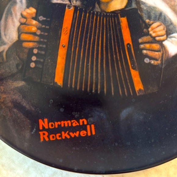 Norman Rockwell plate-“The Music Maker” with CoA - Picture 3 of 7